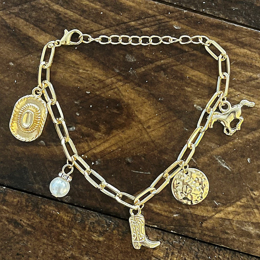 Western Charm Gold Bracelet