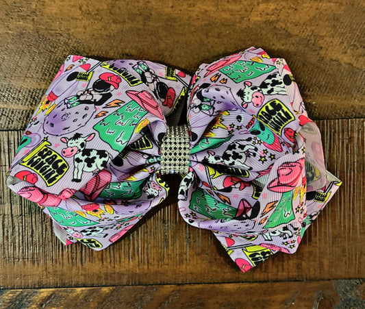 Space Cowgirl Clip Bow