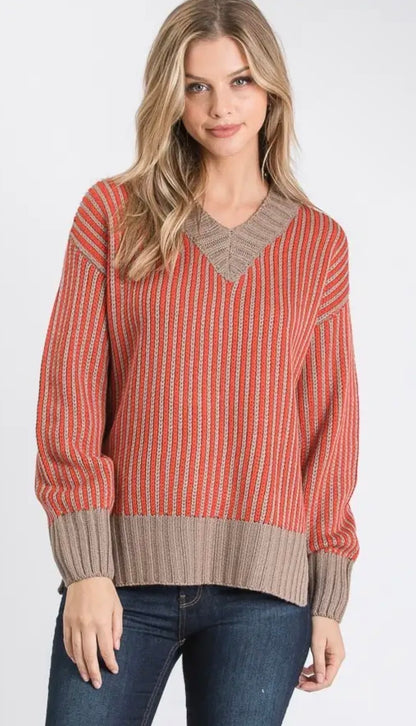Orange and Brown Sweater