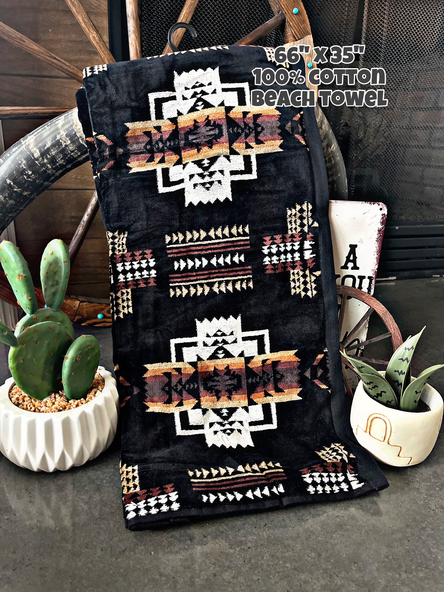 100% Cotton Southwest Print Towels