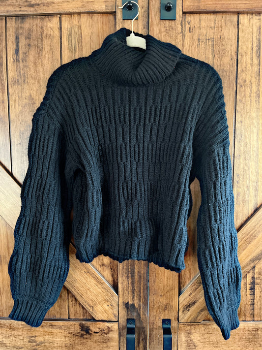 Black Turtleneck Sweater