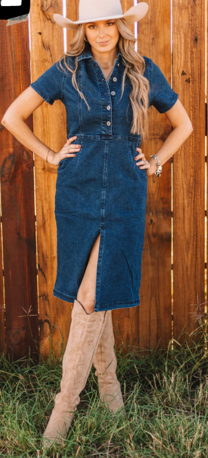 Dark Denim Dress