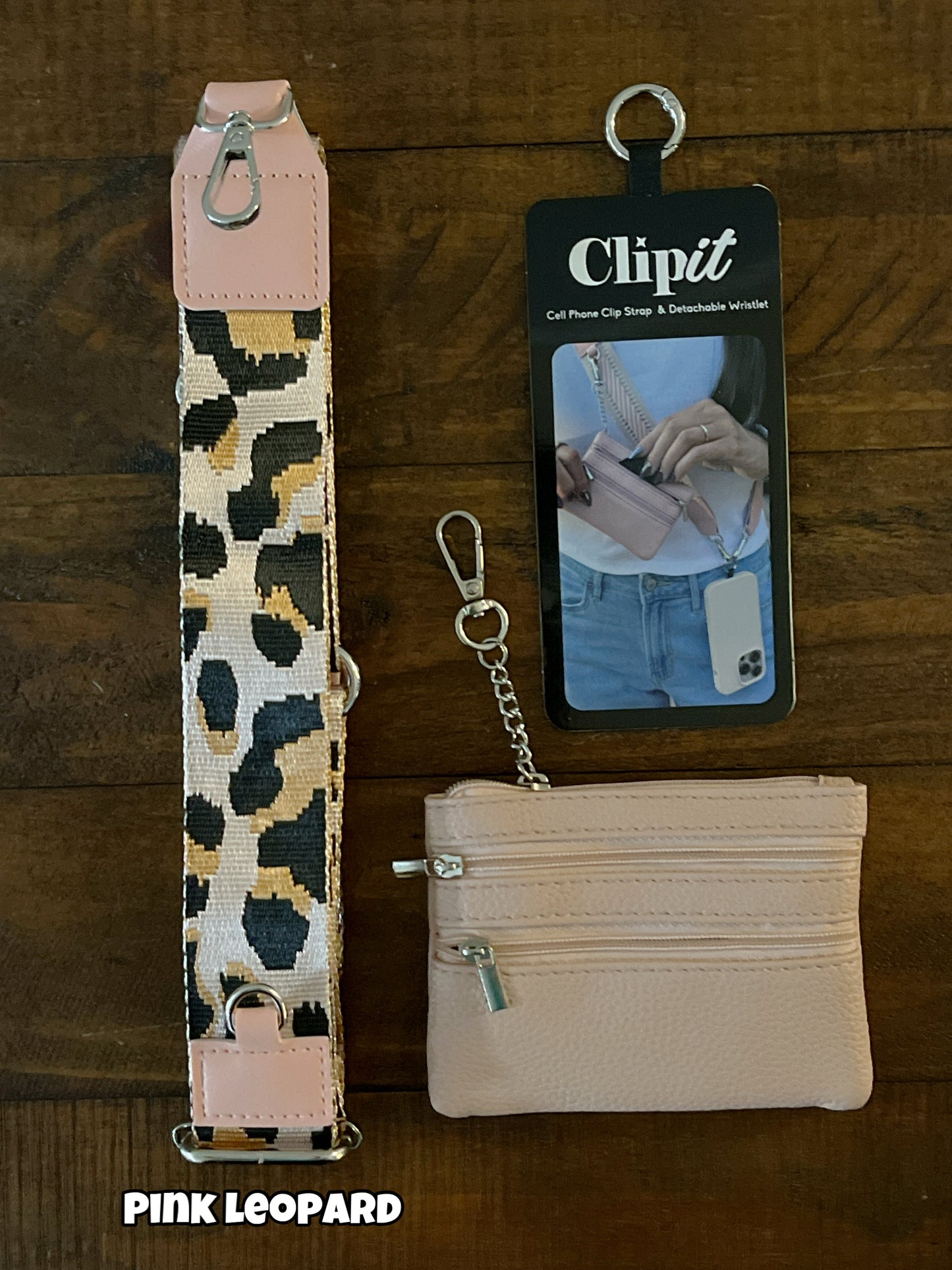 Cell Phone Crossbody Straps with Detachable Wristlet