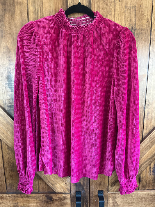 Velvet Magenta Top