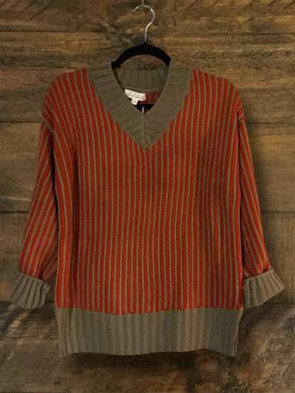 Orange and Brown Sweater