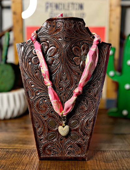 Scarf Necklaces with Charm