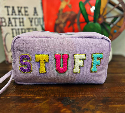 Terry Cloth Cosmetic Bags