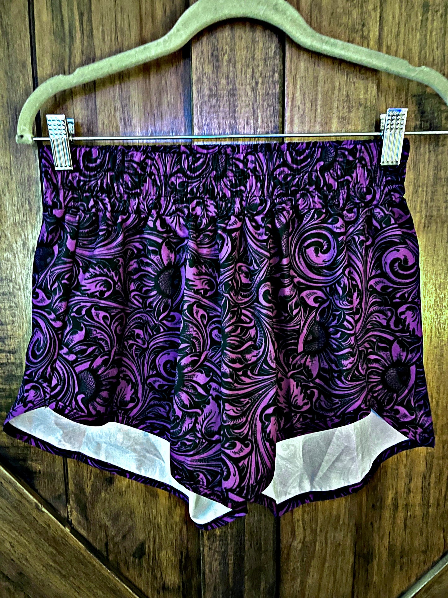 Purple Tooled Shorts