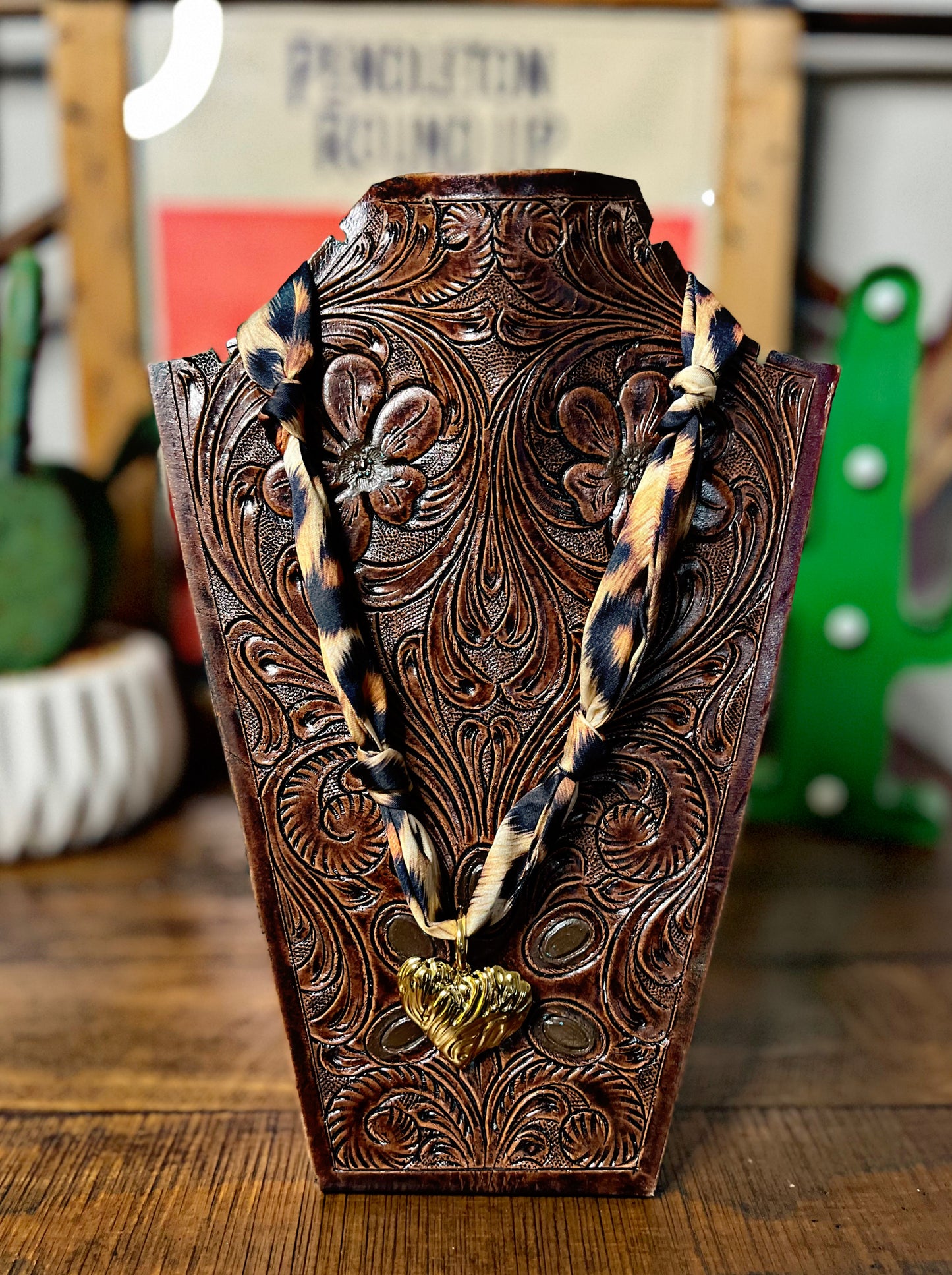 Scarf Necklaces with Charm