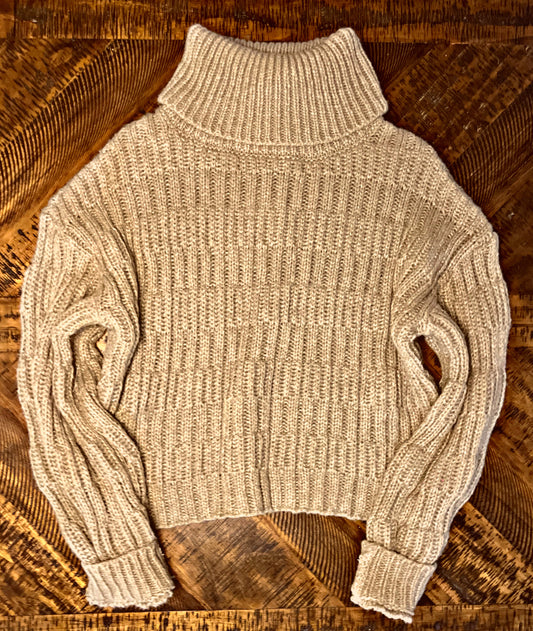 Mocha Turtleneck Sweater