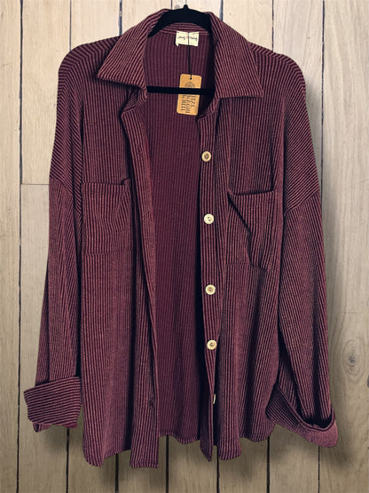 Ribbed Shacket