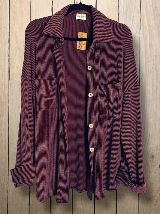 Ribbed Shacket
