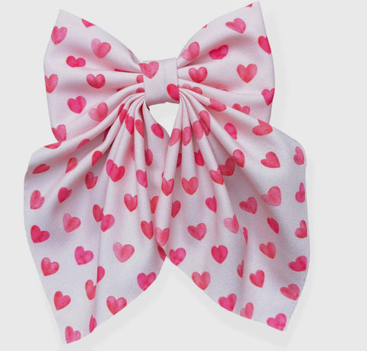 Valentine’s Coquette Hair Bow w Alligator Clip