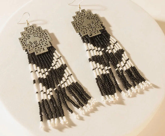 Bronc and Beads Earrings