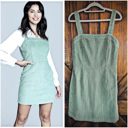 Mint Corduroy Dress