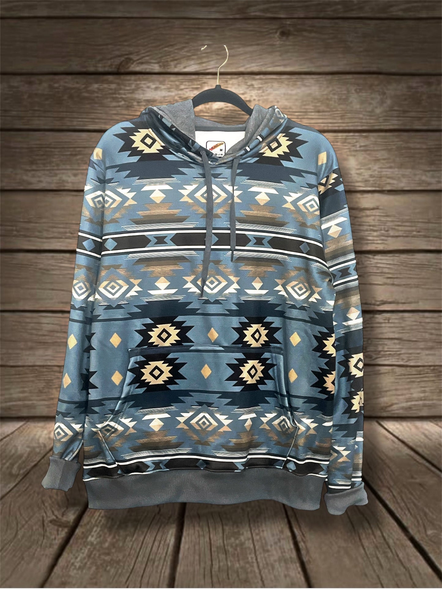 Blue/Gray Southwest Hoodie