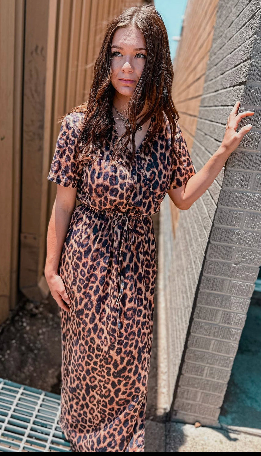 Long Leopard Dress