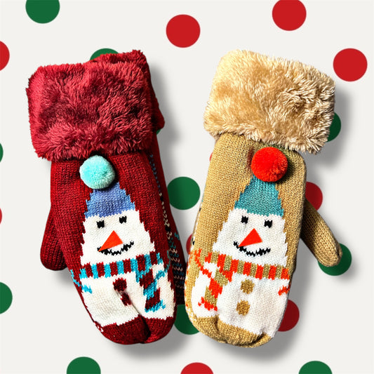 Snowman Mittens