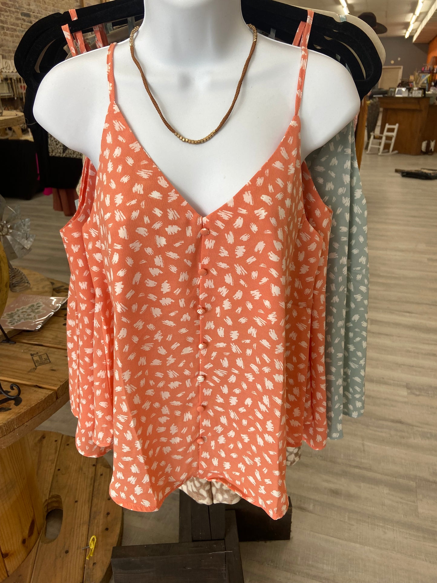 Orange Dotted Tank