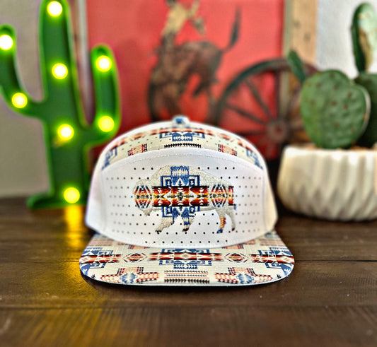 Southwest Print Flat Bill Snapbacks Hats