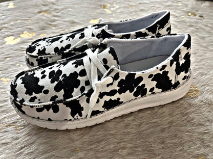 Gypsy Jazz Cow Print Shoes