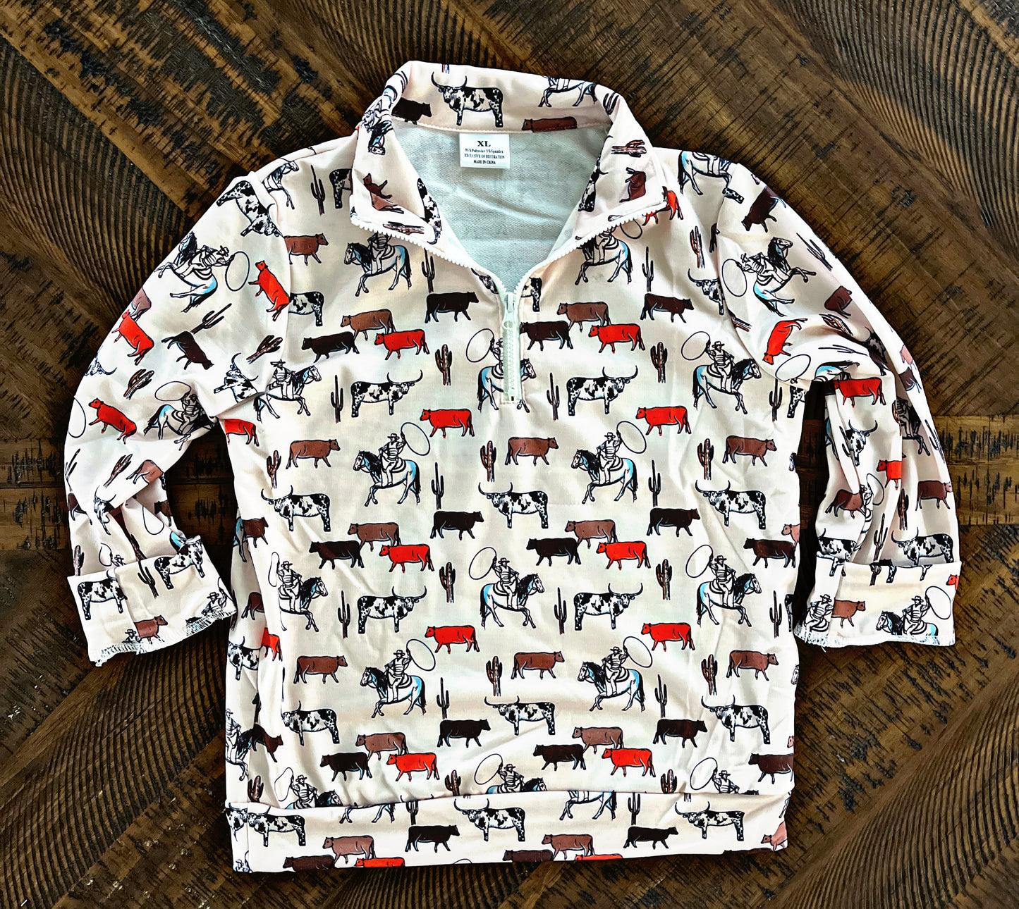 Boys Cow Pullover