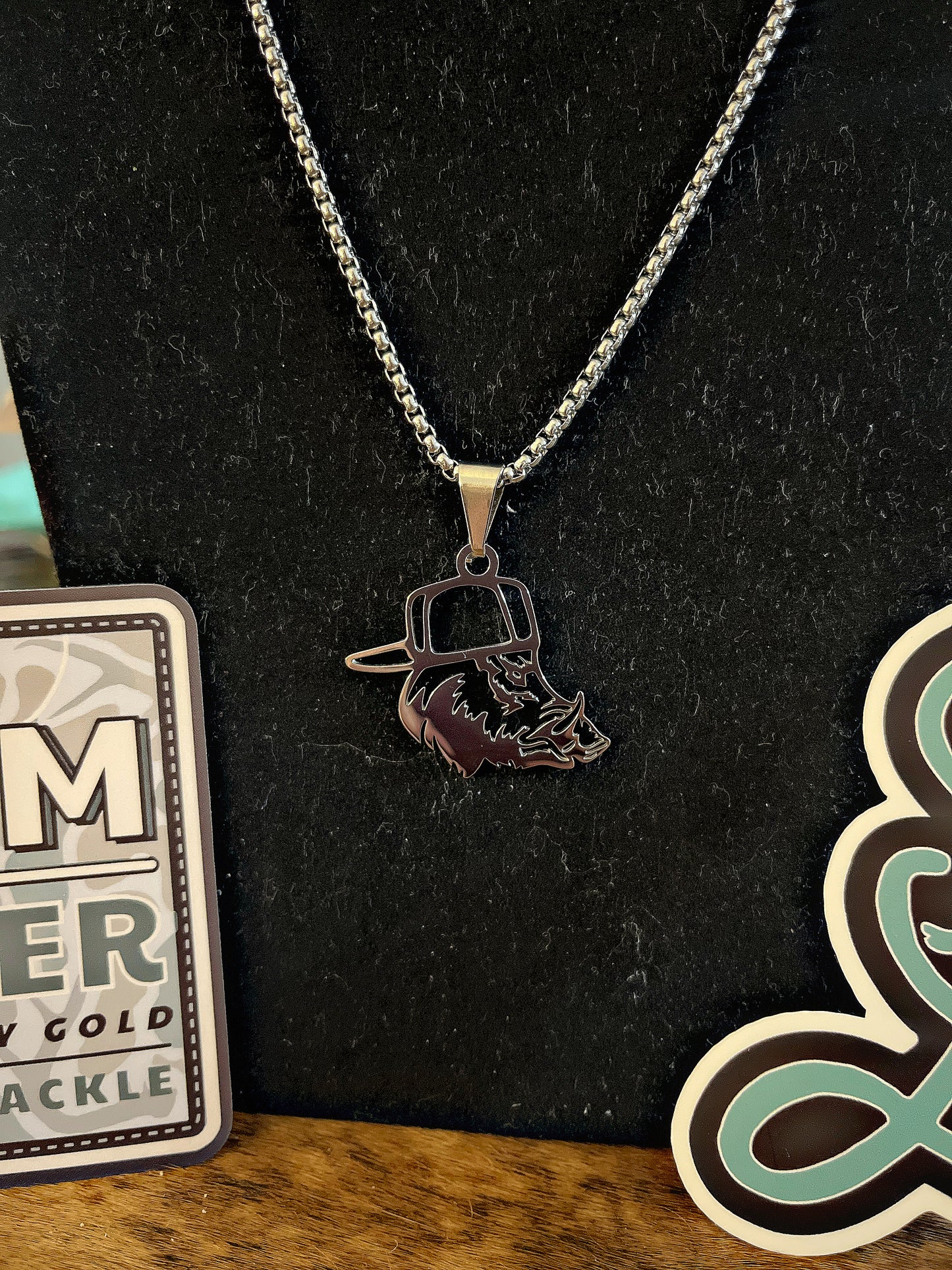 Stainless Steel Hog Necklace