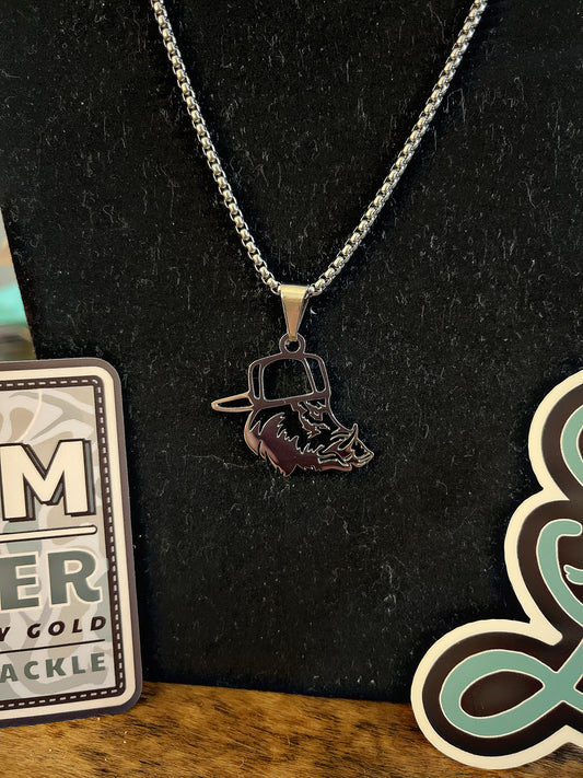 Stainless Steel Hog Necklace