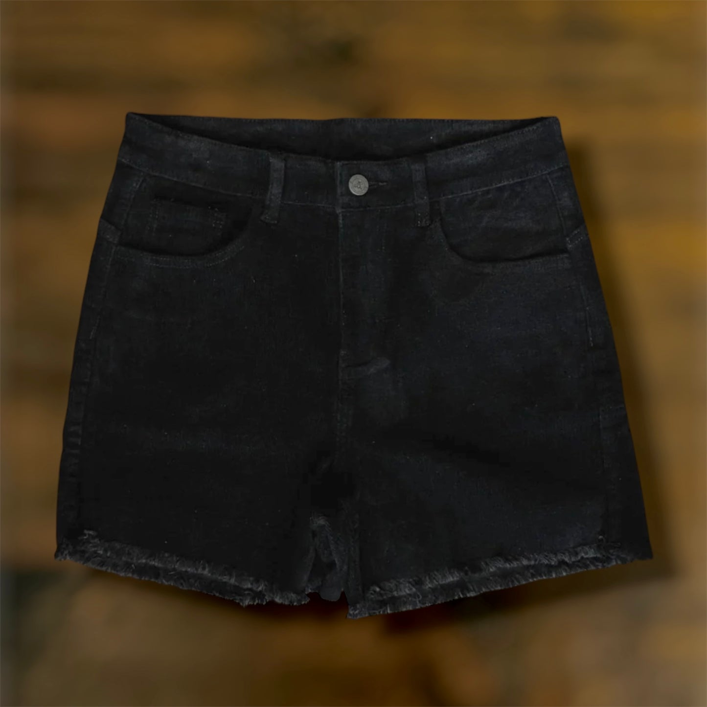 Black Corduroy Shorts