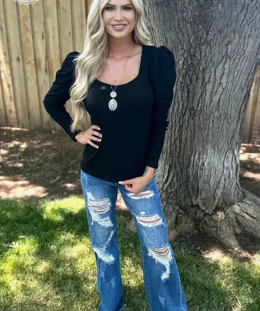 Something Classy Black Top