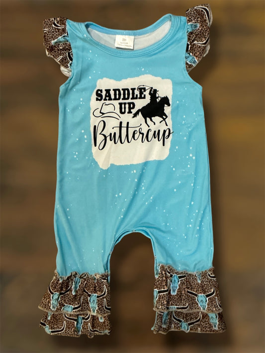 Saddle Up Buttercup Romper