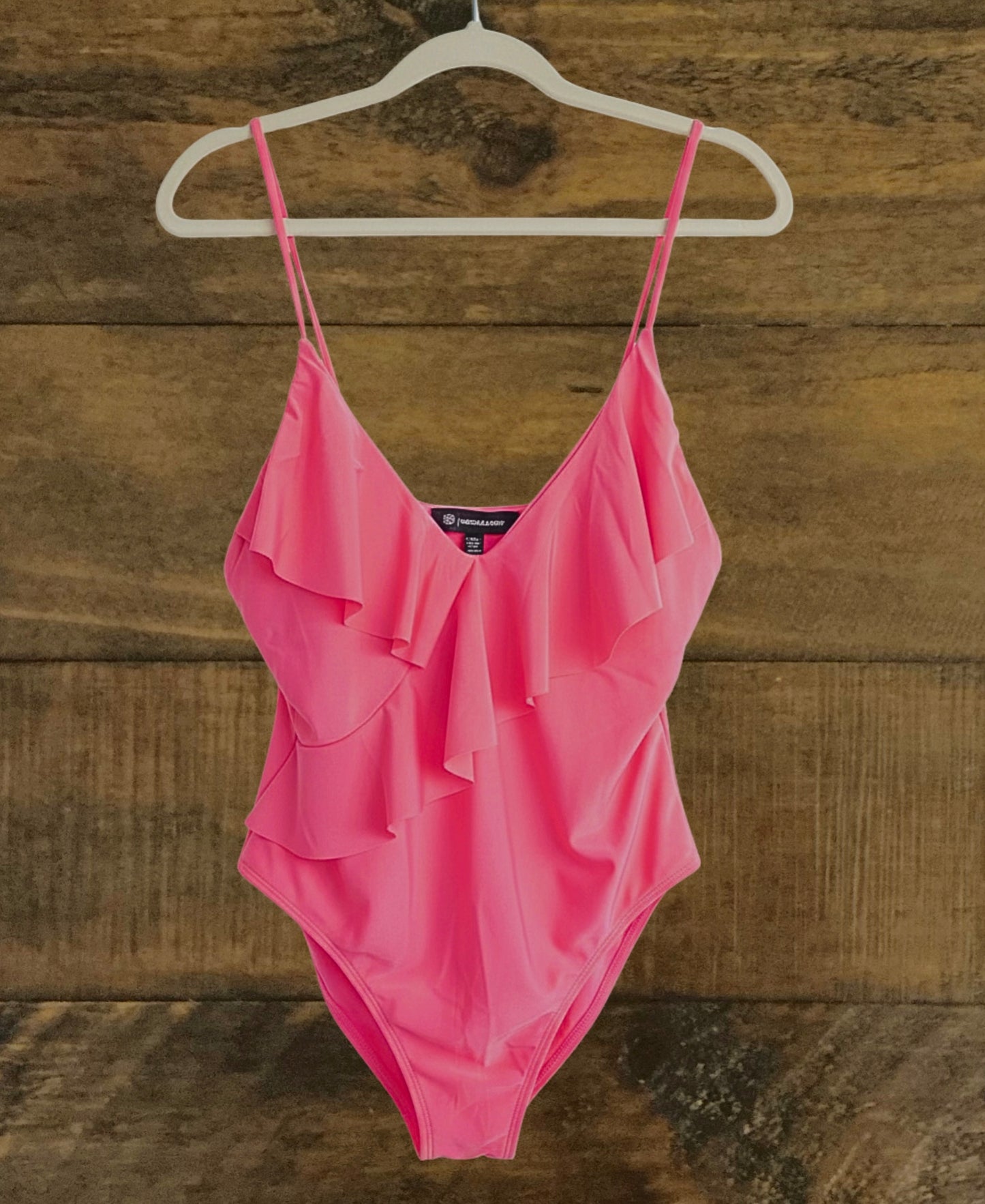 Pink Surplice Swimsuit