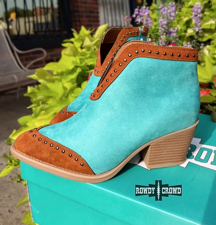 Turquoise Booties
