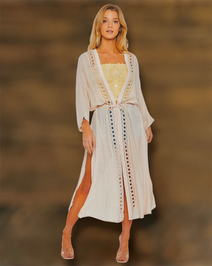 Cream Kimono/Coverup