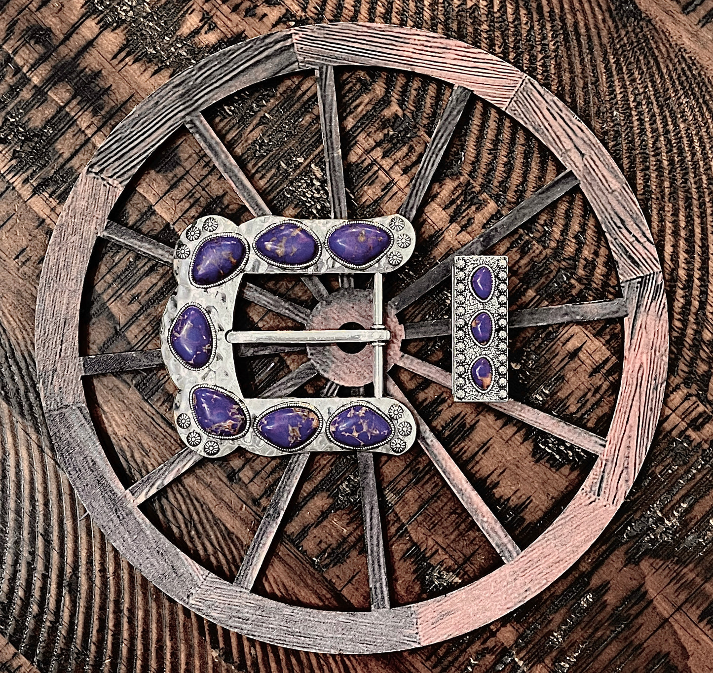 Colored Stones Belt Buckles