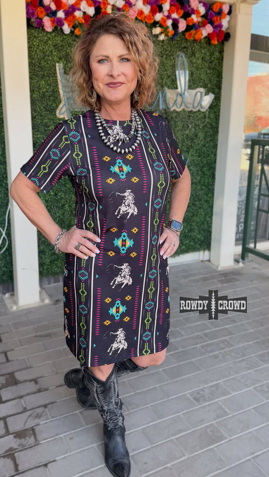 Aztec Print Dress