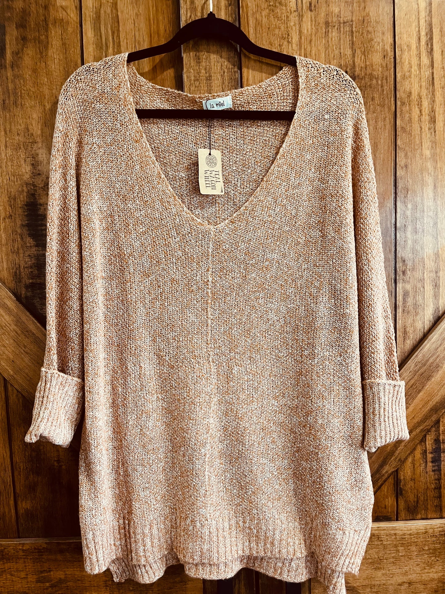 Burnt Orange Oversized Sweater