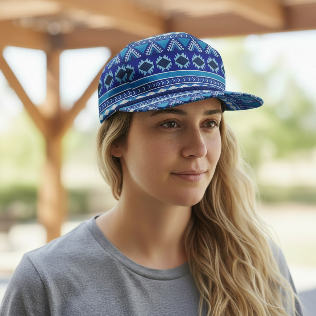 90s Retro Aztec Printed Grandpa Hats