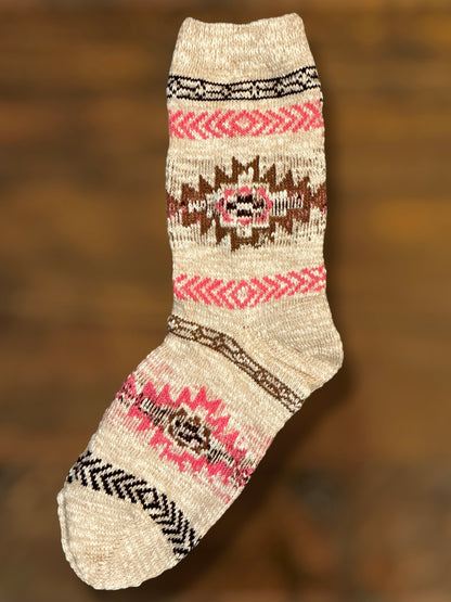 Aztec Print Socks