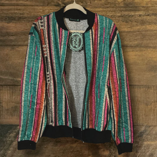 Serape Bomber Jacket
