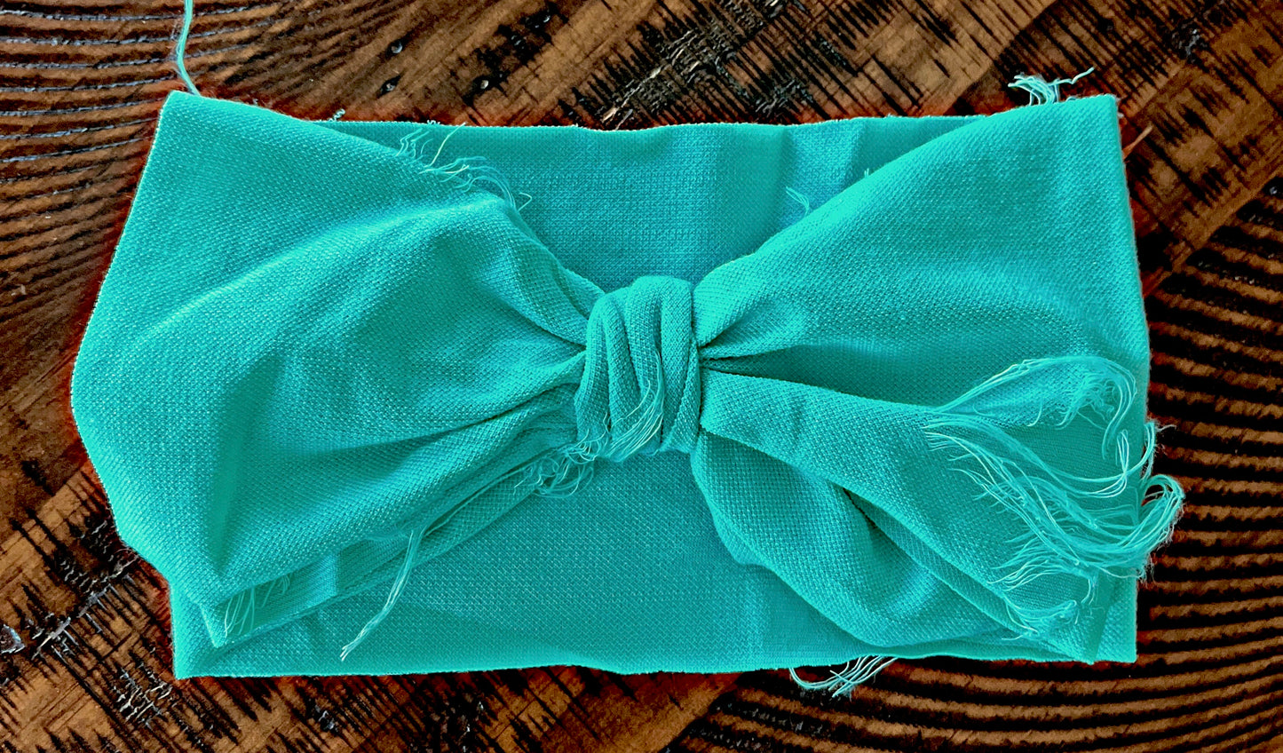Mint Green Distressed Headband