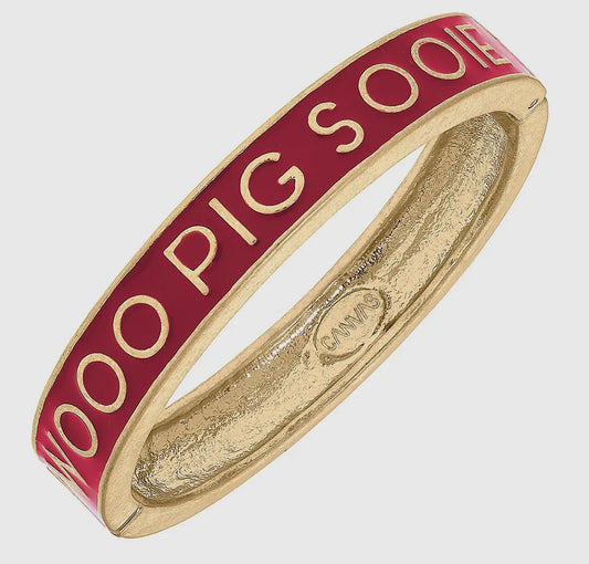 Razorback “Woo Pig Sooie” Bangle Bracelet