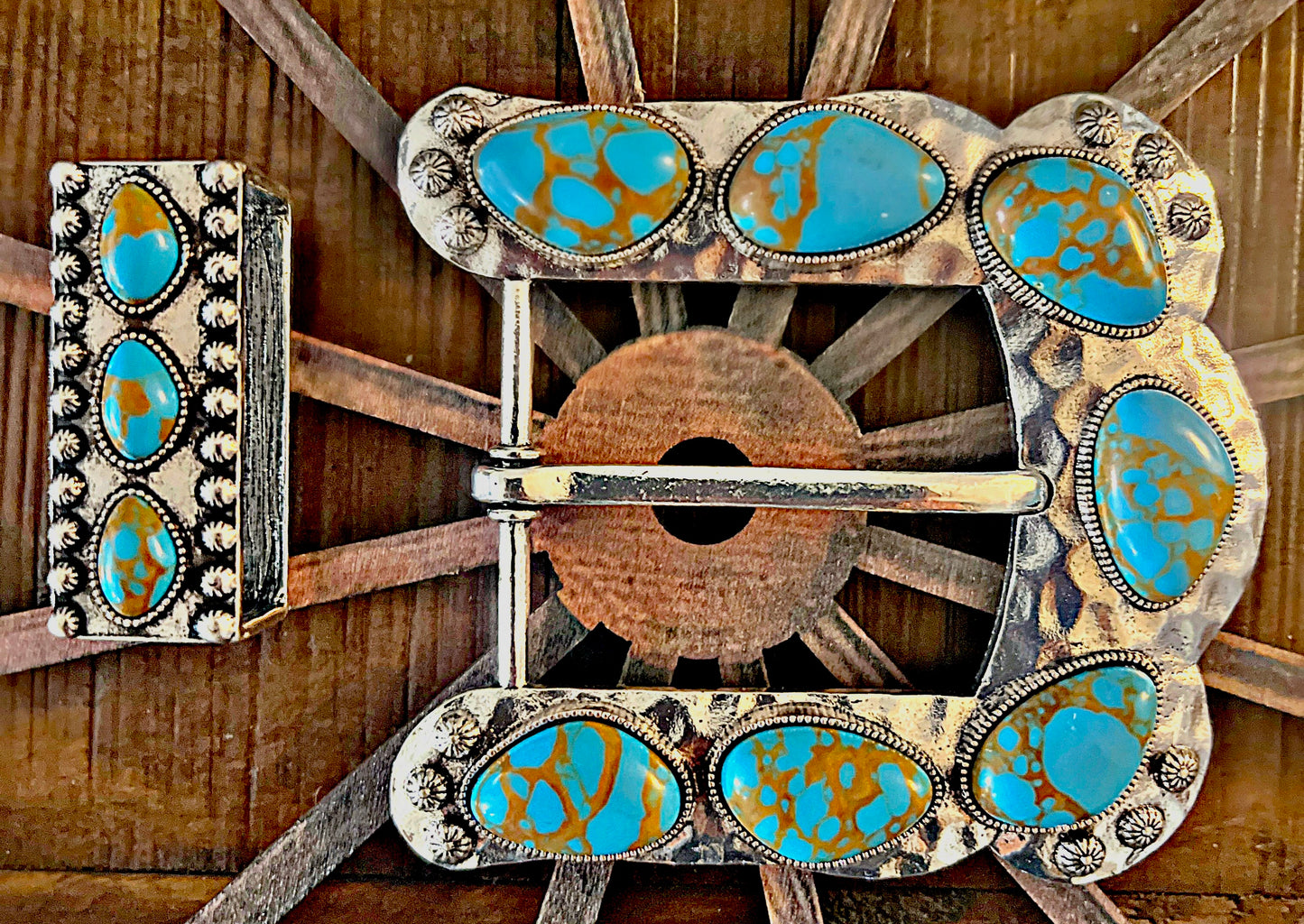 Colored Stones Belt Buckles
