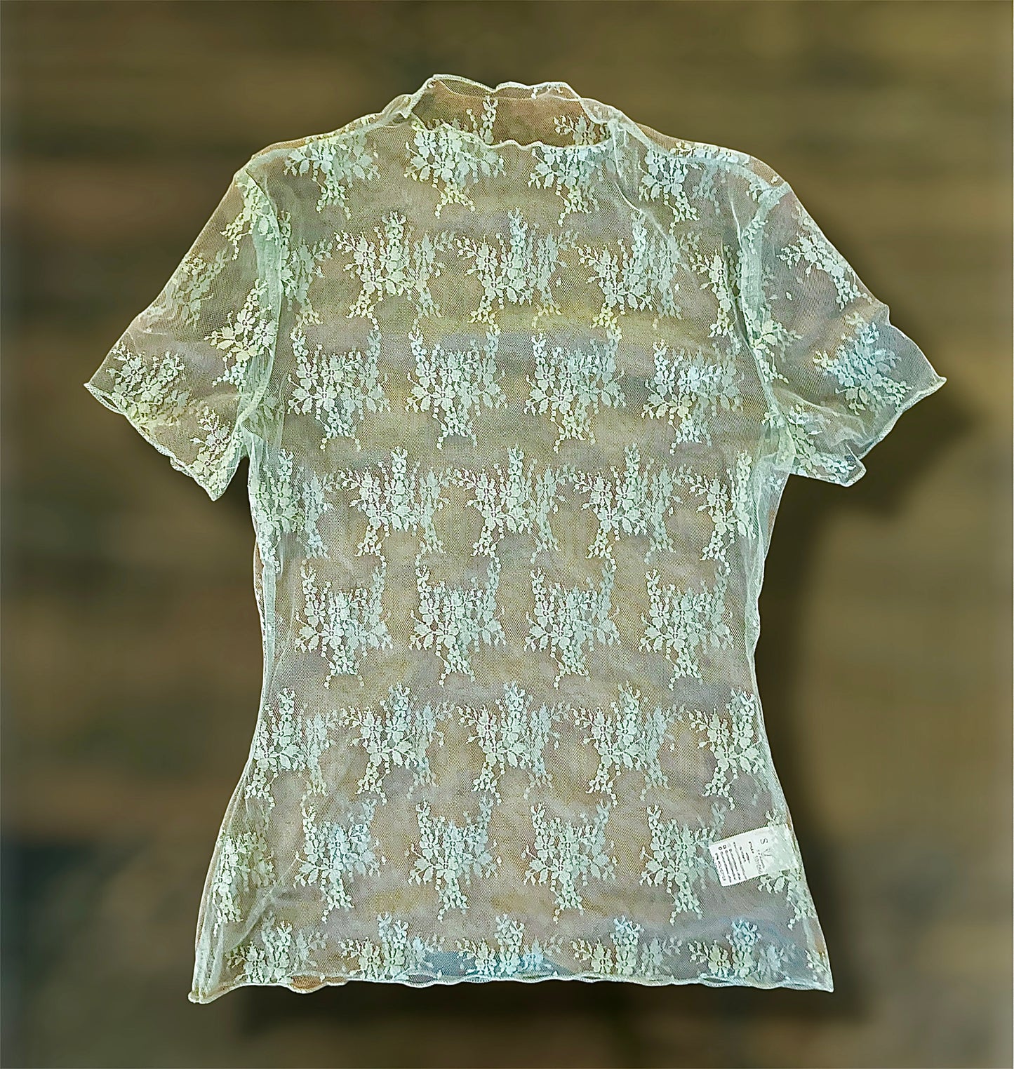 Mint Lace Mock Top
