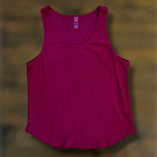 Plum Pink Ribbed Tank