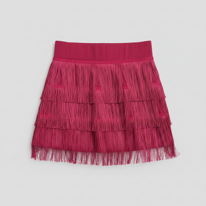 Pink Fringe Skirt