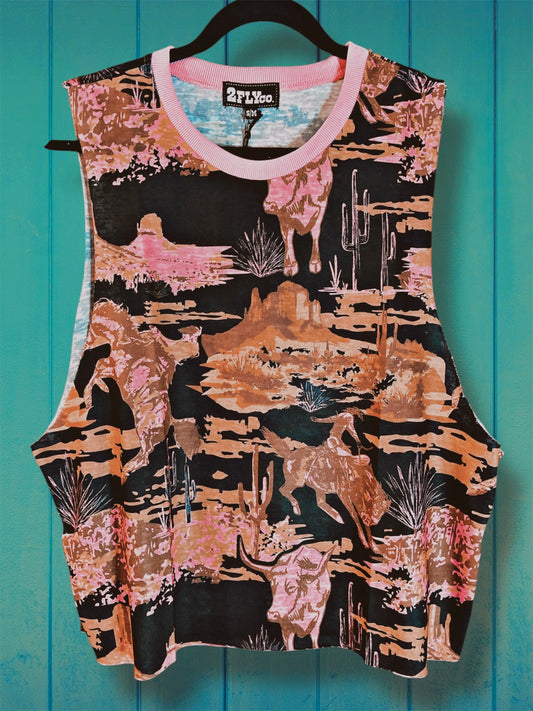 Tizzy Tank with Desert Scene