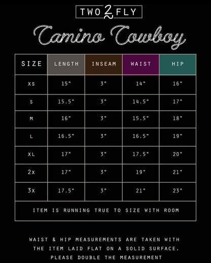 Camino Cowboy Shorts - Pink