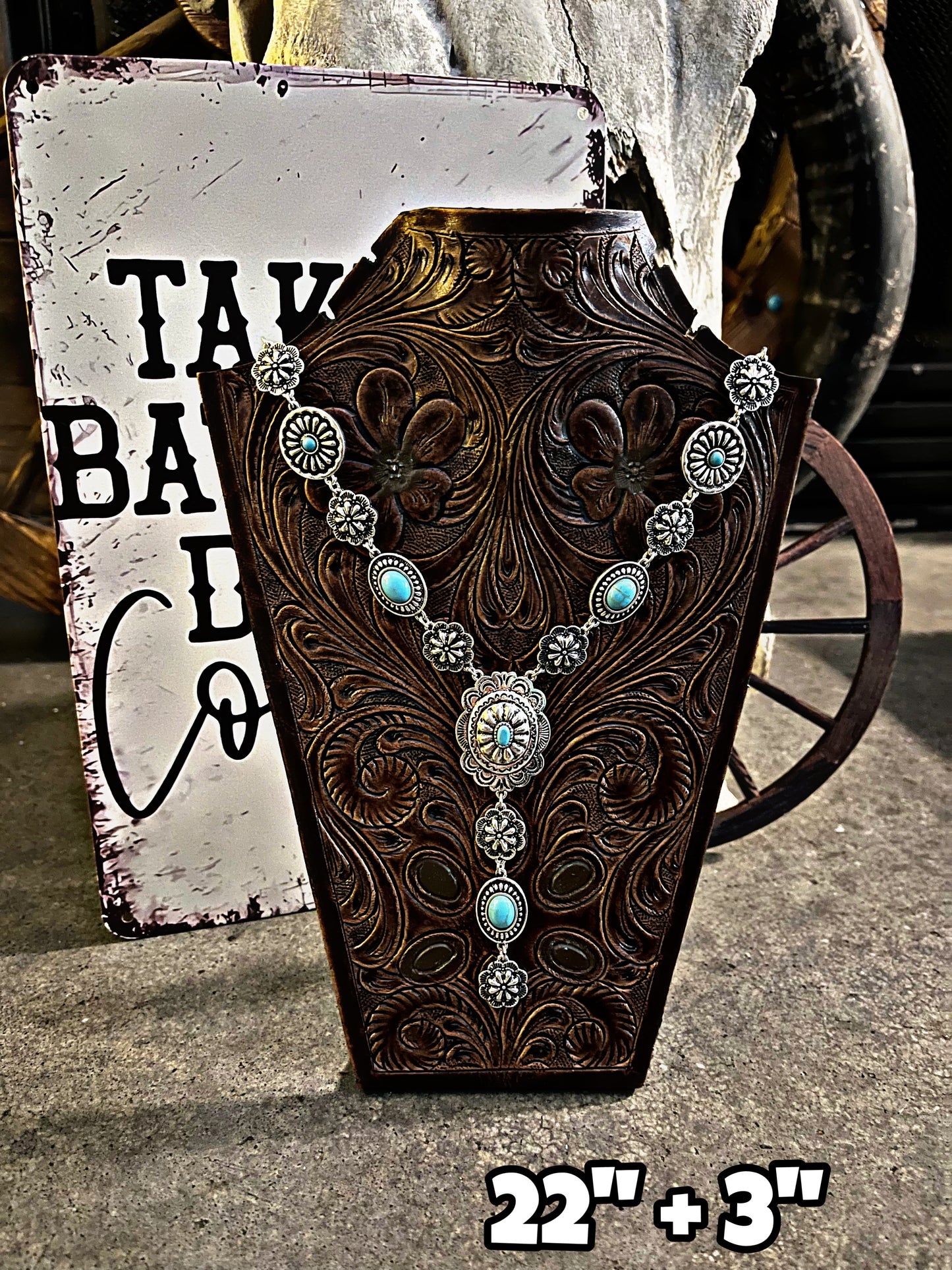 Lariat Concho Necklace