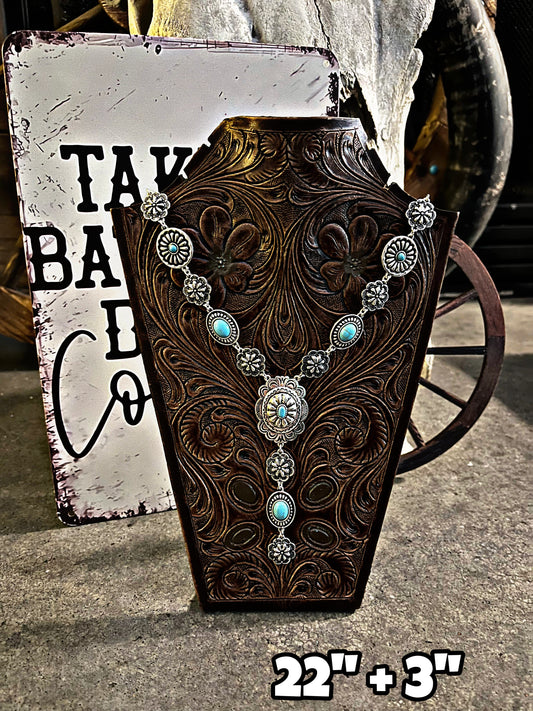 Lariat Concho Necklace